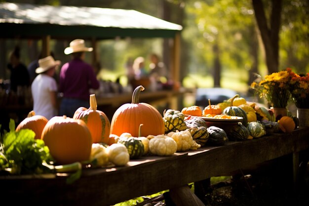 a farmers market scenery