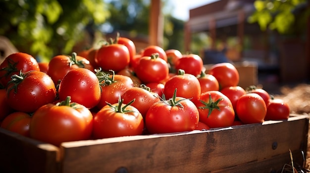 farmfresh tomaten HD 8K behang Stock Photographic Image