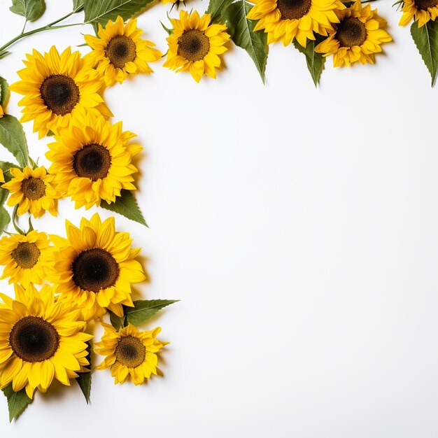 Farmhouse sunflower border