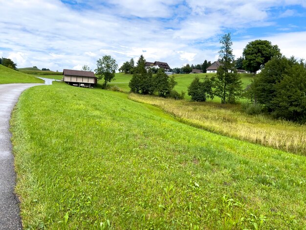 Farmhouses in Switzerland are beautiful