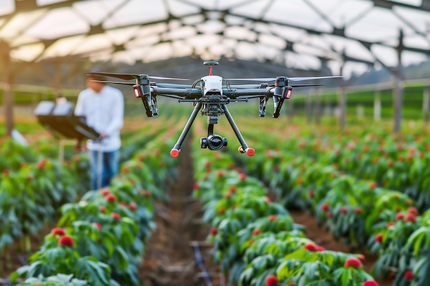 Farming Revolution Enhancing Crop Care with VR AR and Drones