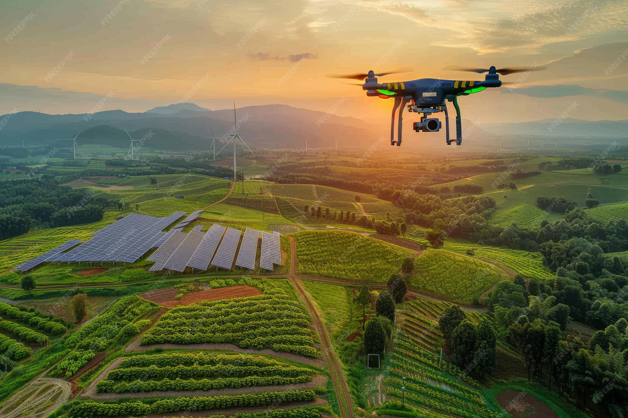 Drone technology solutions for sustainable farming practices