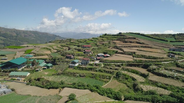 フィリピン ルソン島の山の州の農地