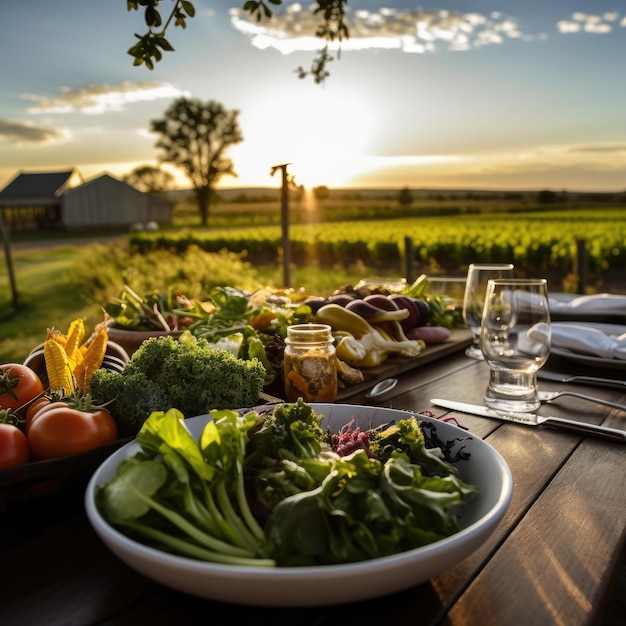 Farmtotable-ervaring met een bezoek aan de boerderij