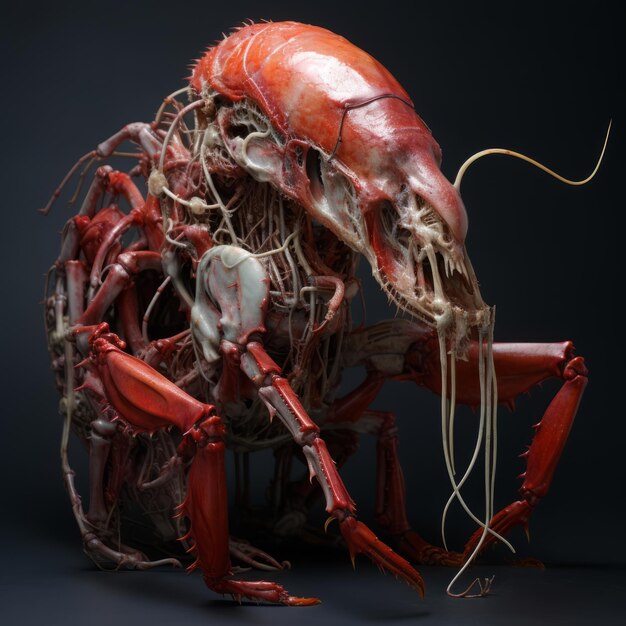 Photo the fascinating world of lobster plastination unveiling the secrets of underwater adaptation