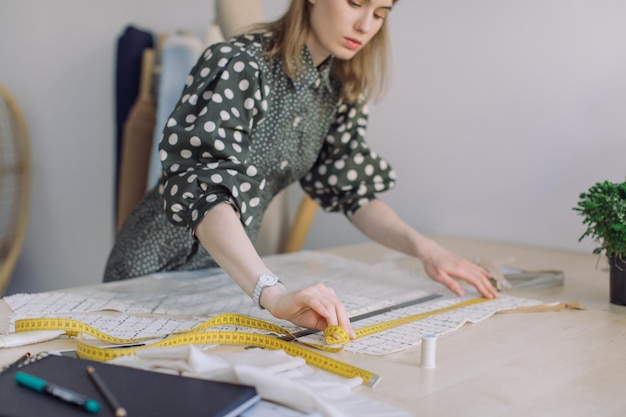 fashion designer working in office