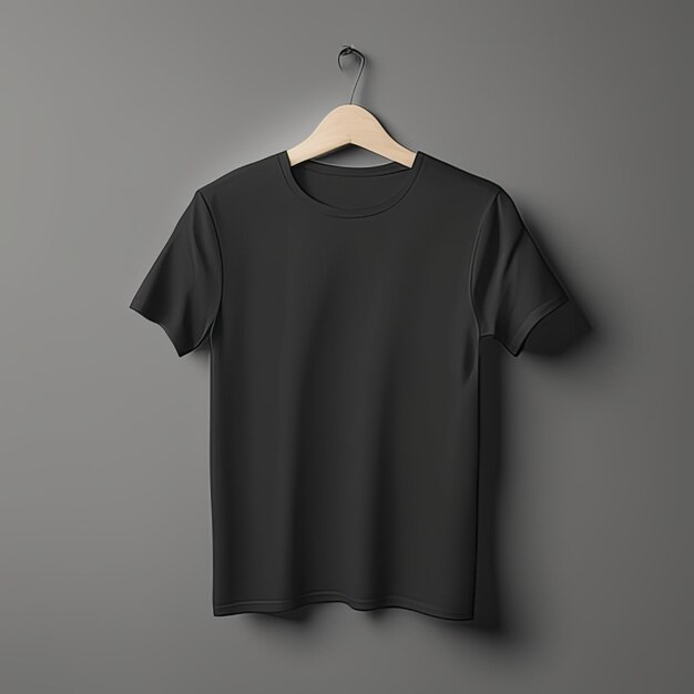 Fashion dress mockup clothing black tshirt blank