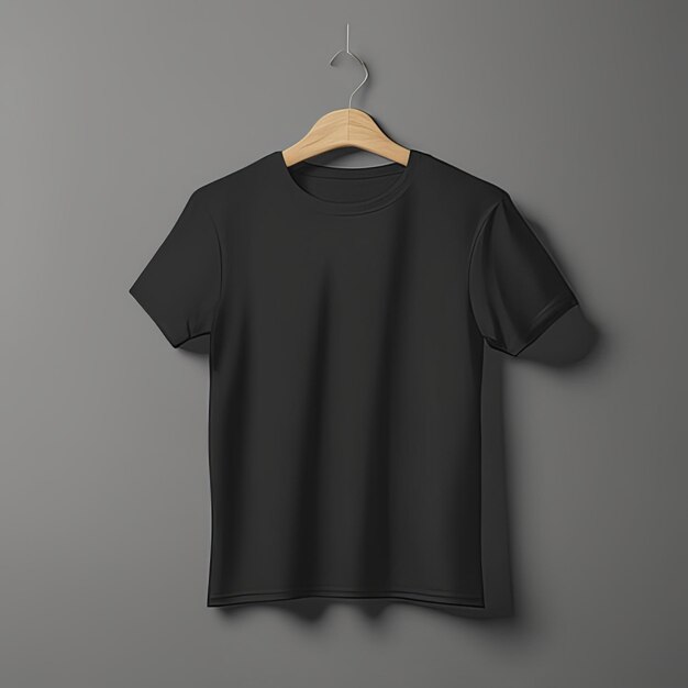 Fashion dress mockup clothing black tshirt blank