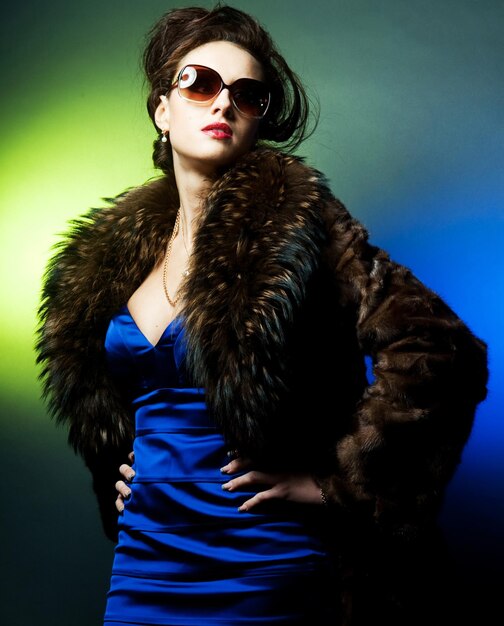 Fashion lady with sunglasses