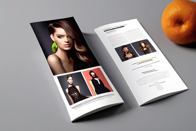 Photo fashion lookbook brochure