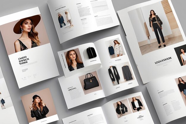 Photo fashion lookbook template