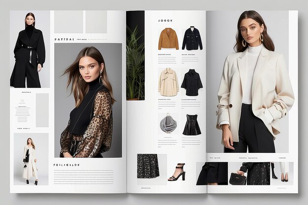 Photo fashion lookbook template