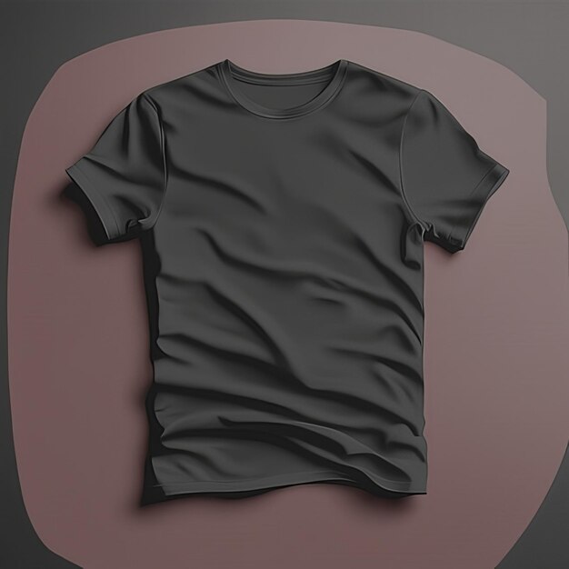 Photo fashion mockup black tshirt blank