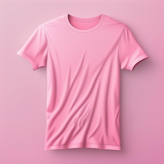 Fashion mockup pink tshirt blank