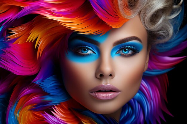 Fashion Model39s Surreal Portrait Generative By Ai