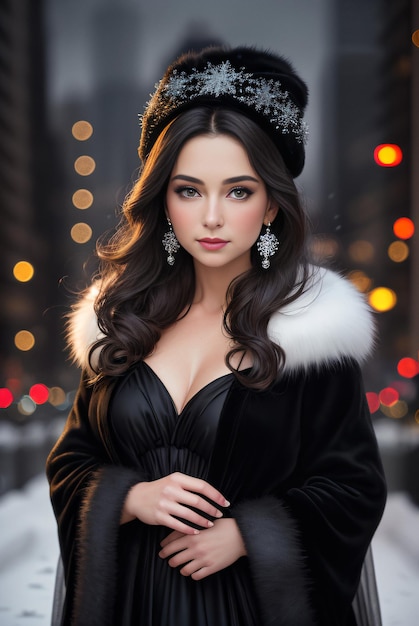 Fashion portrait of a beautiful woman