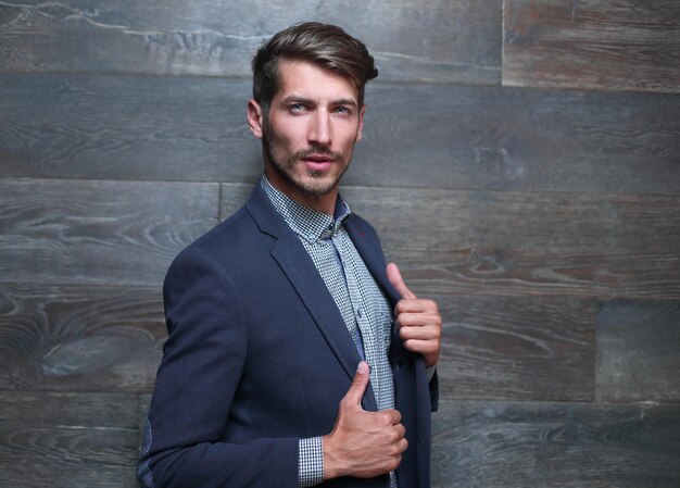 Fashion portrait of young businessman