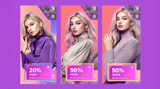 Fashion sale banner template