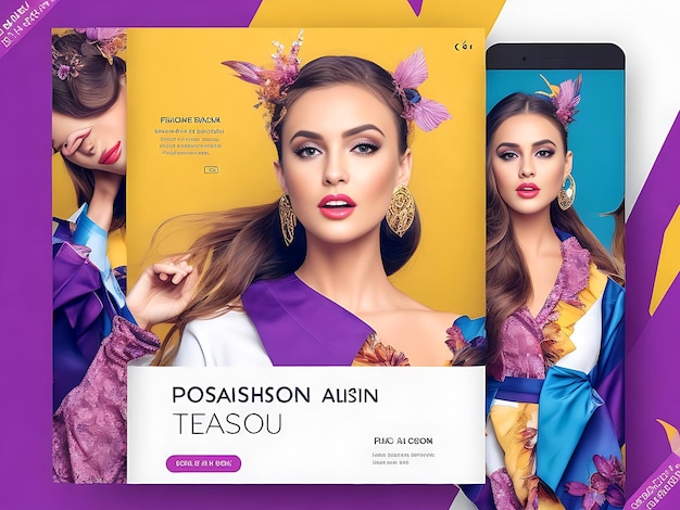 fashion sale Instagram social media post templates bundle