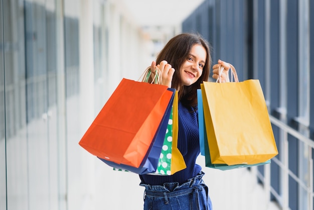 Fashion Shopping Girl Portrait