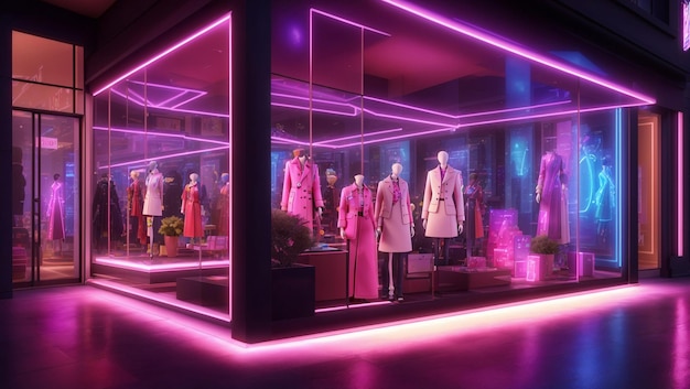 Fashion store neon light