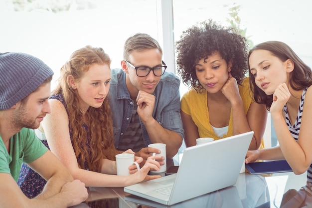 Fashion students working as a team 