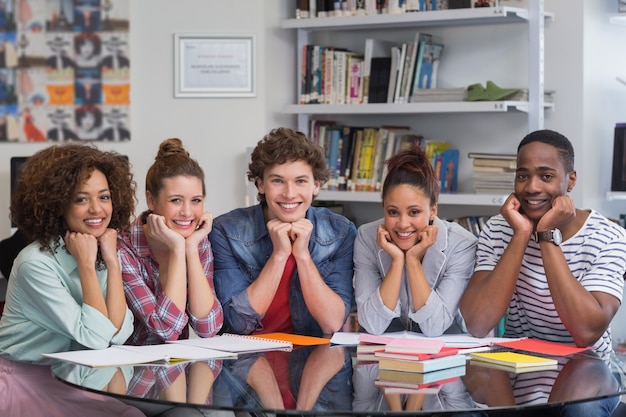 Fashion students working as a team 