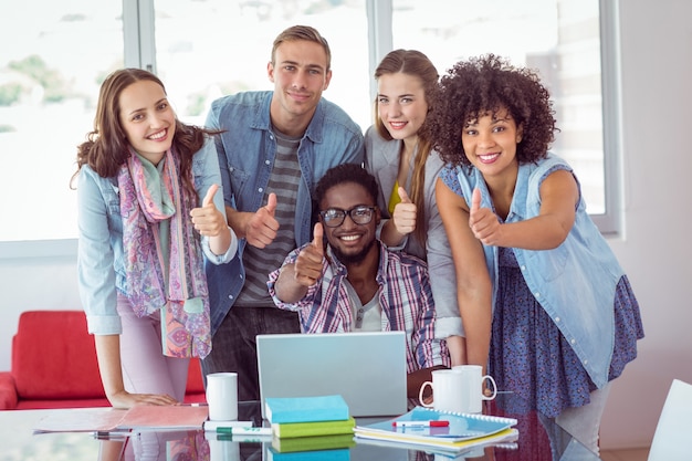 Fashion students working as a team 