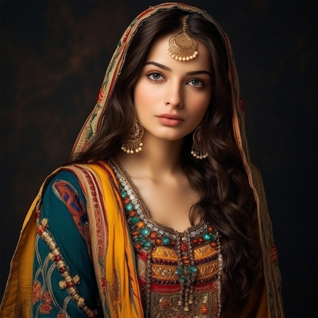 A Fashion women indian and pakistani drass wedding clothing