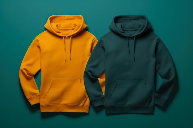 Fashionable blank hoodie template