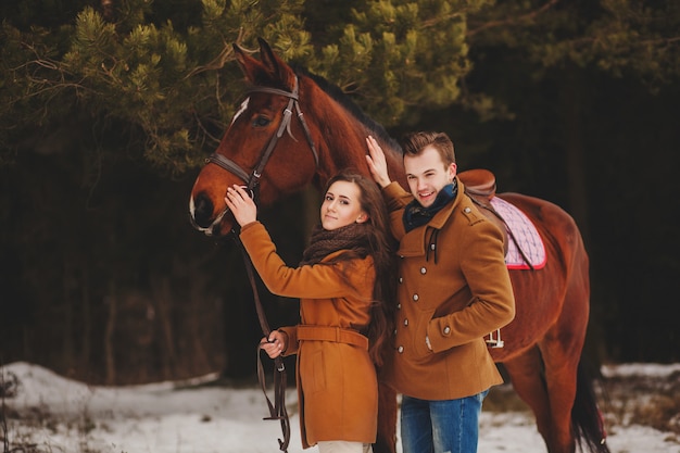 Fashionable couple relaxing