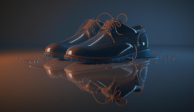 Fashionable footwear for men ai generate