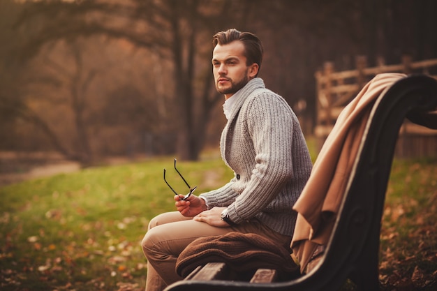 Fashionable portrait of a man