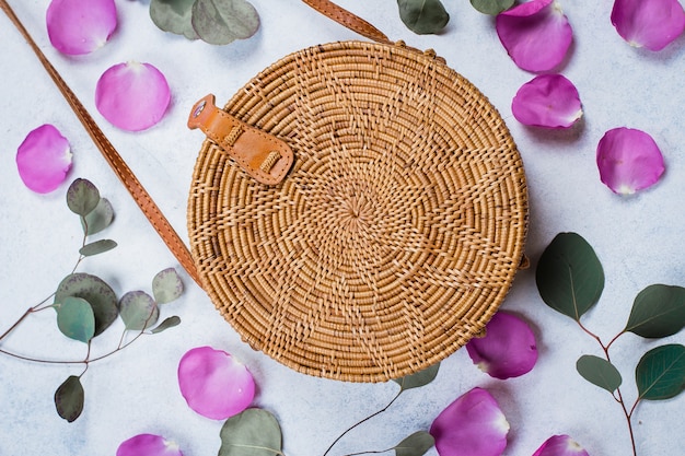 Fashionable rattan bag