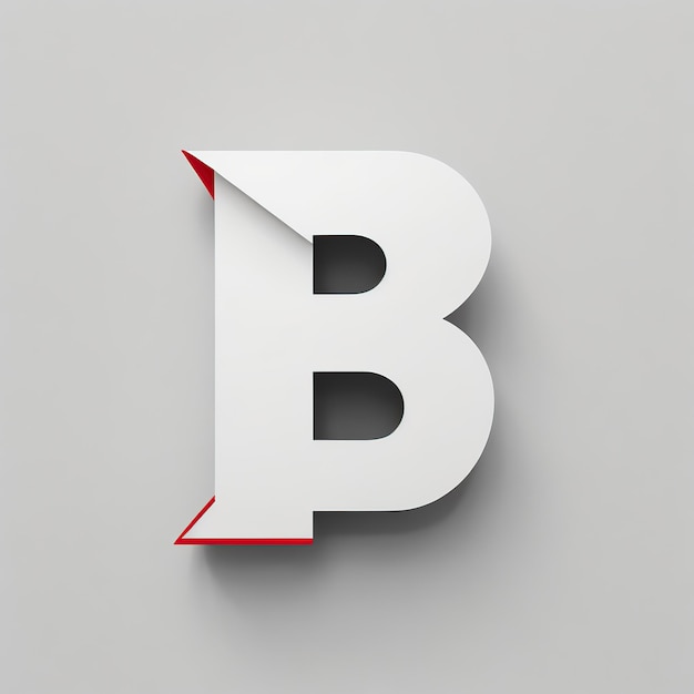 Fashionable stylish alphabets typography Letter B