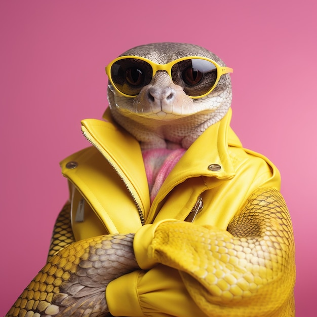 "Fashionably Dressed Snake met Funky Attirequot"