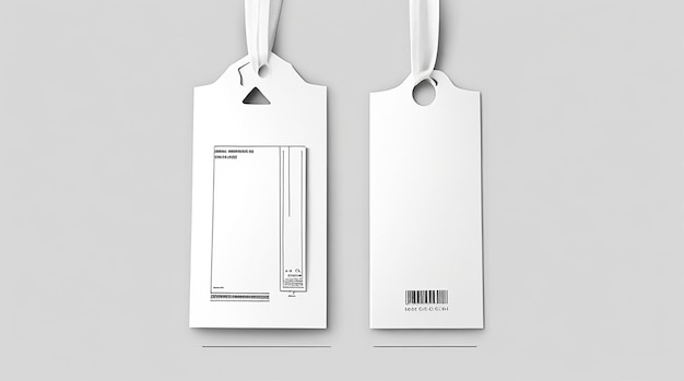 Photo fashionready clothing tag template