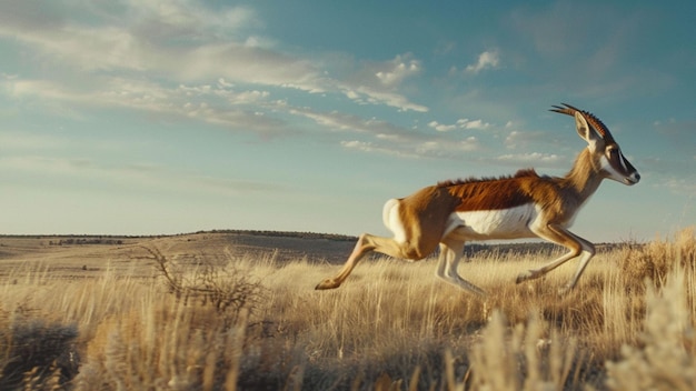 Foto animali veloci antilope pronghorn adulta