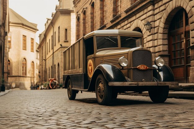 Foto servizio di camion di consegna rapido ed efficientexa