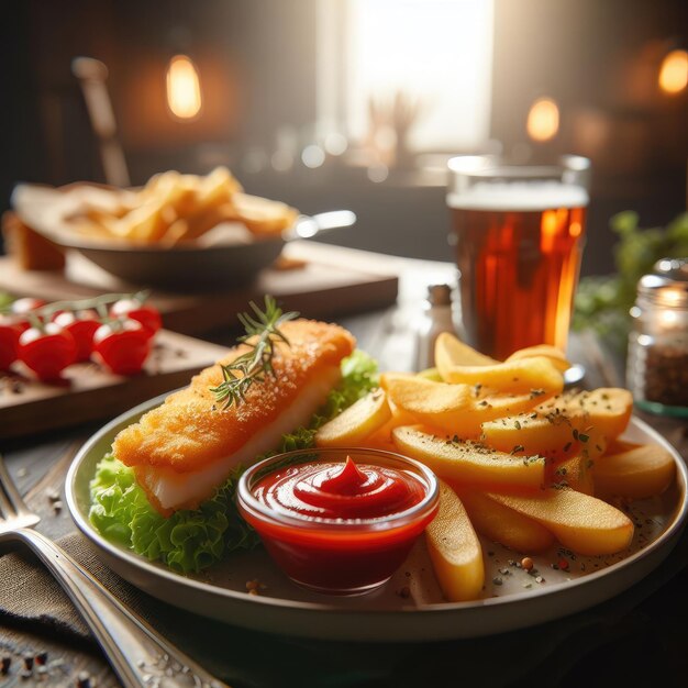 fast food background with fries and nuggets and hamburgers