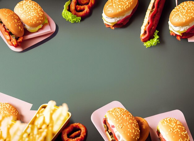 Fast food backgrounds