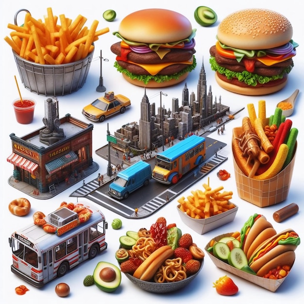 Photo fast food concept