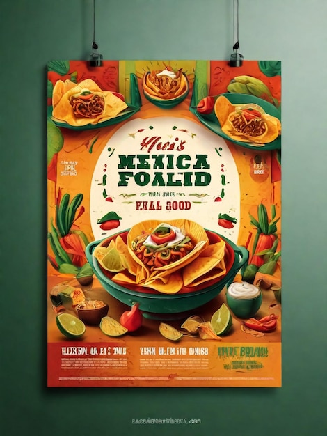 Foto fast food mexican burritos poster illustrazione di un poster di design vintage e grunge con appetitosi burritos messicani per snack fast food e menu da asporto