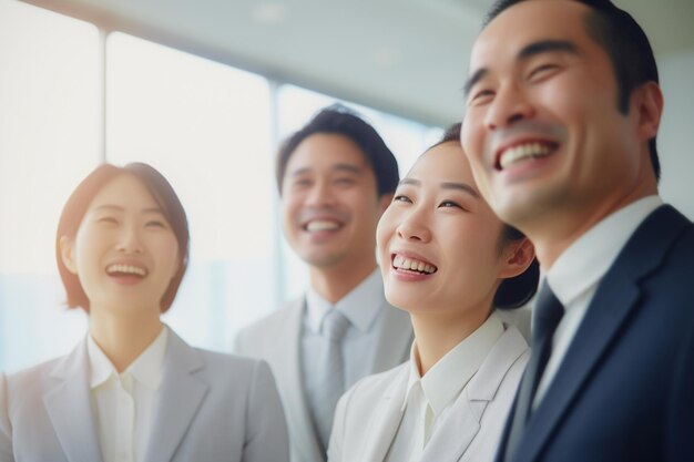 Fast Moving Blurred Background of Business People Going Work