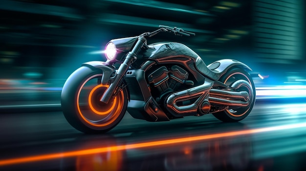 fast moving sport motorcycle on highway wallpaper Highway Powerful acceleration of a super motorcy