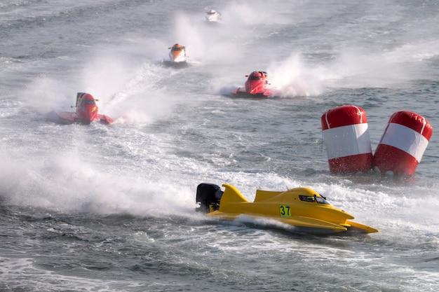 Fast powerboat racing