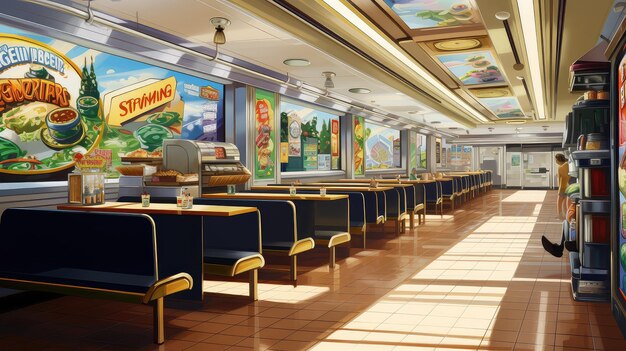Photo fast subway restaurant