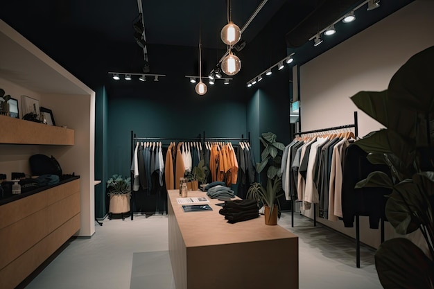 Fastfashion-winkel met de nieuwste collectie trendy kleding