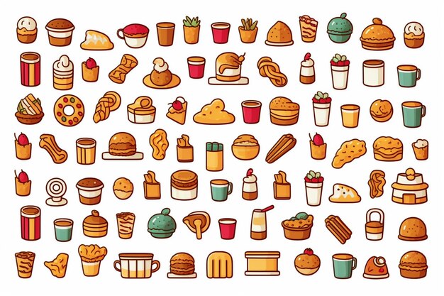 fastfood 3d icons