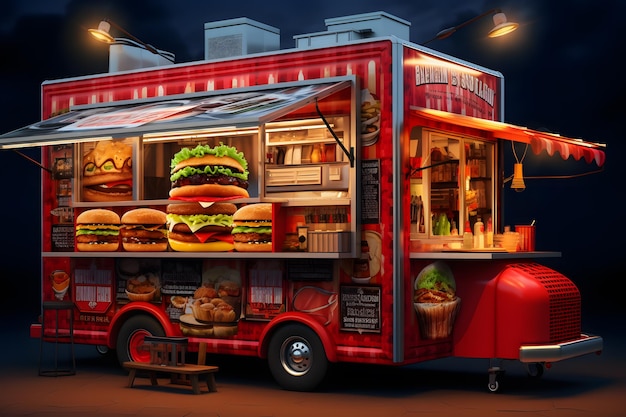 Fastfoodtruckmenu